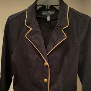 Lauren Ralph Lauren Denim Military Blazer